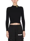 Barrow's Multicolor Stripes Mock Collar Top In Multi