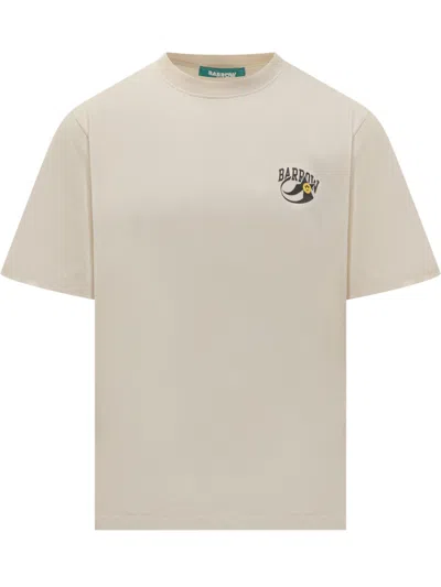 Barrow's Off White Graphic T-shirt In Neutral