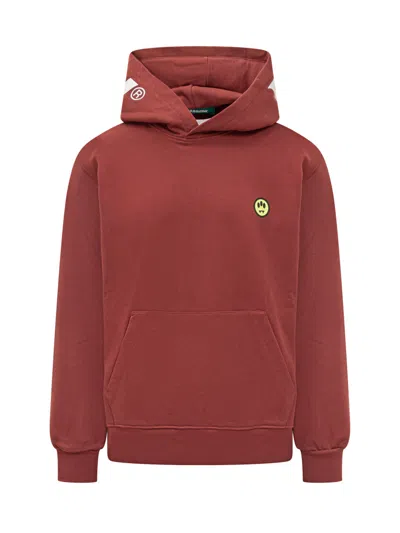 Barrow's Red Logo Hood Sweatshirt