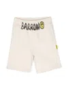 Barrow Beige Cotton Shorts With Logo In Beige