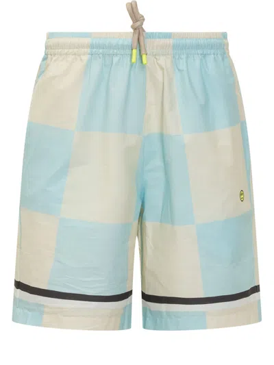 Barrow's Sky Blue Checks Shorts
