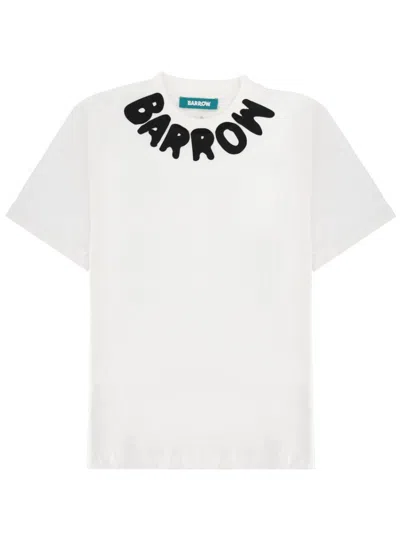 Barrow's White Graphic Crew Neck T-shirt