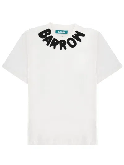 Barrow's White Graphic Crew Neck T-shirt