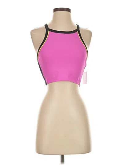 Barry's Fit Tank Top Pink Halter Neckline Tops