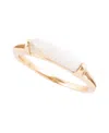 Barse Bar None Bronze And Genuine Green Jasper Ring In Genuine Botswana Agate