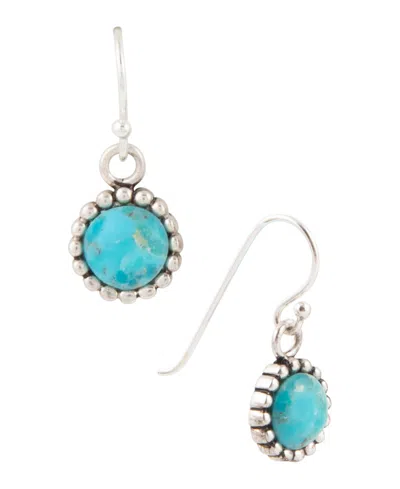 Barse Hope Floats Blue Turquoise Silver Earrings