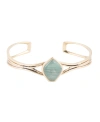 BARSE HUSH GENUINE AVENTURINE KITE CUFF BRACELET