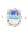 Barse Scenic Beach Blue Larimar And Sterling Silver Cuff Bracelet
