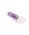 Barse Stack Genuine Purple Amethyst Rectangle Sterling Silver Ring In Genuine Purple Amethyst