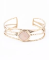 BARSE TERRA GENUINE PEACH MOONSTONE KITE CUFF BRACELET