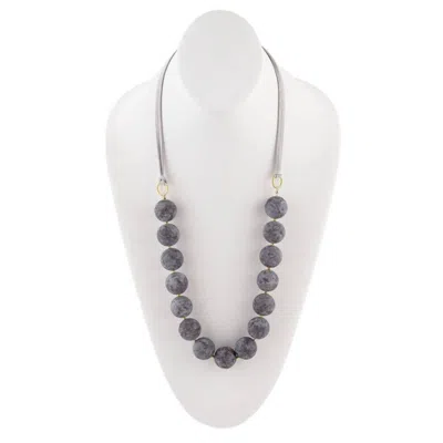 Barse Women's Deeply Divine Necklace In Grey