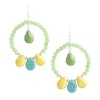 Barse Women's Drop Earrings In Lime In Green