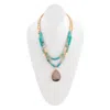 Barse Women's Sea Mother Necklace In Turquoise In Blue