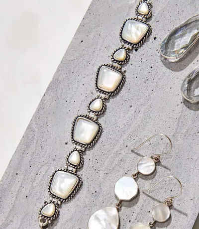 Barse Women's Toggle Bracelet In Mother Of Pearl In Silver