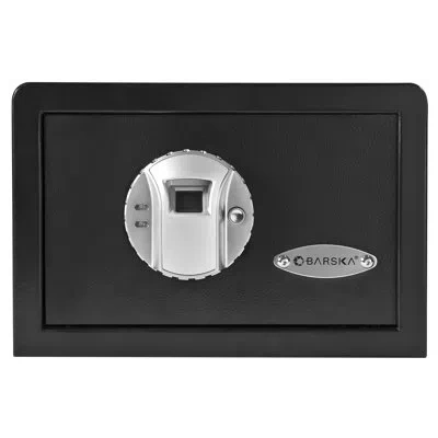 Barska 0.29 Cubic Ft Biometric Security Safe In Satin Black