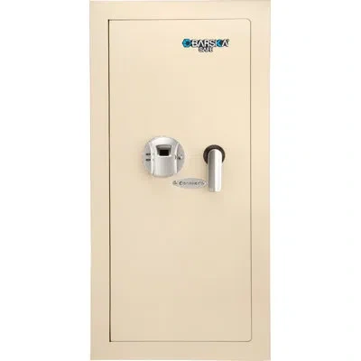 Barska 0.82 Cubic Ft Left Open Beige  Biometric Wall Safe