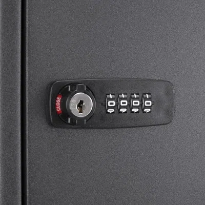 Barska 100 Keys Combination Adjustable Lock Box, Black