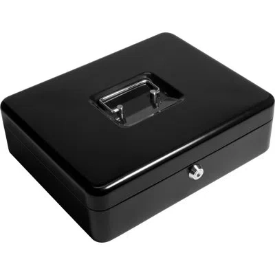 Barska 12" Cash Box And Coin Tray In Black