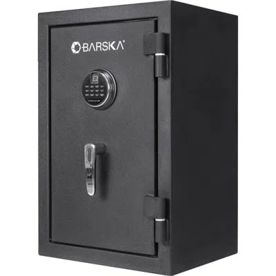 Barska 2.02 Cu. Ft Biometric Keypad Fire Resistant Safe In Black Steel