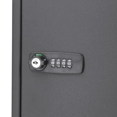 Barska 64 Keys Combination Adjustable Key Lock Box Black