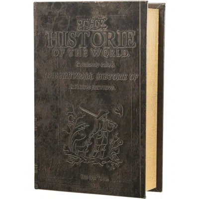 Barska Antique Book Lock Box W/key In Brun