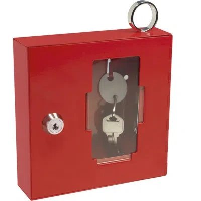 Barska Breakable Emergency Key Lock Box In Red;rouge