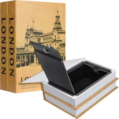 Barska London  & London Series Dual Book Lock Boxes With Key Lock In Natural