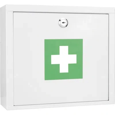 Barska Medicine Cabinet, Small In White