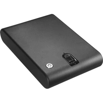 Barska Portable Biometric Compact Lock Box In Matte Black