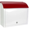 Barska Retro Locking Wall Mount Mailbox In Gloss;blanc Brillant;gloss White
