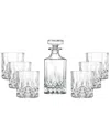 Barski 7pc Whiskey Decanter & Glass Set In Clear