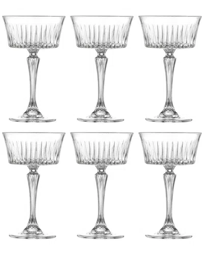 Barski Champagne Glasses - 8.7oz Set Of 6 In Transparent