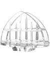 Barski Crystal Standing Medium Napkin Holder In Transparent
