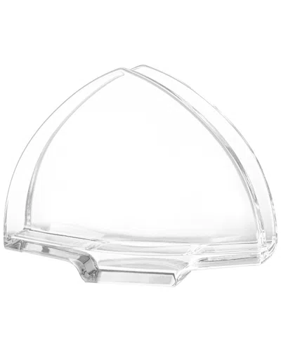 Barski Crystal Standing Small Napkin Holder In Transparent