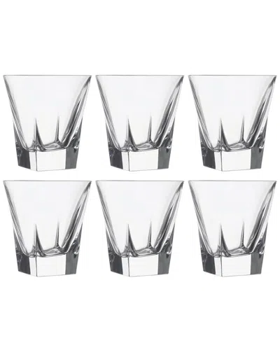 Barski European Crystal Glass Double Old Fashioned Tumblers Set Of 6