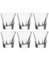 Barski European Crystal Glass Double Old Fashioned Tumblers Set Of 6 In Clear