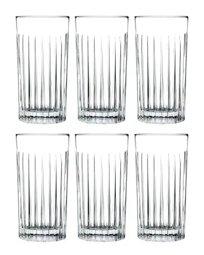 Barski European Crystal Glass Highball Glasses Set Of 6 In Clear