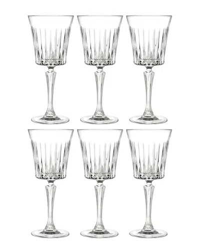 Barski European Crystal Like Glass Goblet Wine Glasses Set Of 6 In Clear