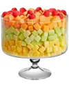 Barski European Hand Made Glass Large Trifle Bowl In Clear