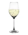 Barski European Handmade Crystalline Swarovski White Wine Glasses Set Of 4 In Clear