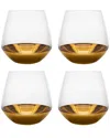 Barski European Handmade Lead-free Crystalline Tumblers Set Of 4 In Clear