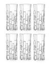 Barski European Highball Glasses Set Of 6 In Clear