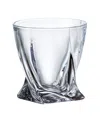 Barski European Lead-free Crystalline Double Old Fashioned Tumblers Set Of 6 In Clear