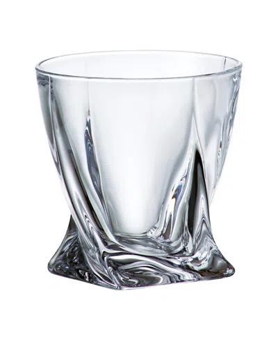 Barski European Lead-free Crystalline Double Old Fashioned Tumblers Set Of 6 In Clear