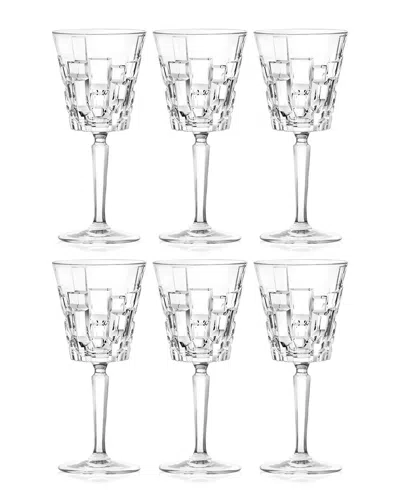 Barski European Wine Glass Goblets Set Of 6 In Transparent