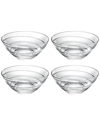 Barski Glass 16oz Bowls Set Of 4 In Clear