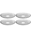 Barski Glass 7in Salad Plates Set Of 4 In Clear