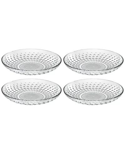 Barski Glass Bowls Set Of 4 In Transparent