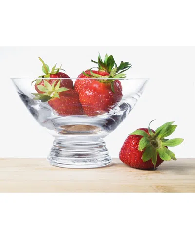 Barski Glass Clear Footed Bowl
