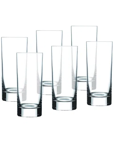 Barski Glass Highball Glasses In White